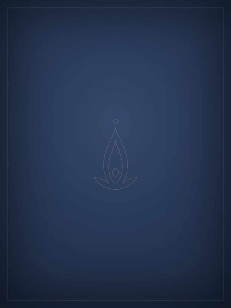 Soul Medicine Sanctuary logo outline navy blue background